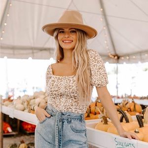 Kittenish Leopard Top